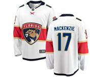 Men's Florida Panthers #17 Derek MacKenzie White Away Breakaway NHL Jersey