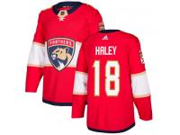 Men's Florida Panthers #18 Micheal Haley Adidas Red Home Authentic NHL Jersey
