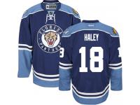 Men's Florida Panthers #18 Micheal Haley Reebok Navy Blue Third Authentic NHL Jersey
