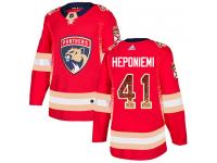 Men's Florida Panthers #41 Aleksi Heponiemi Adidas Red Authentic Drift Fashion NHL Jersey