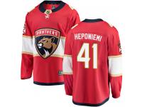 Men's Florida Panthers #41 Aleksi Heponiemi Red Home Breakaway NHL Jersey