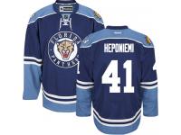 Men's Florida Panthers #41 Aleksi Heponiemi Reebok Navy Blue Third Authentic NHL Jersey