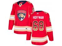 Men's Florida Panthers #68 Mike Hoffman Adidas Red Authentic Drift Fashion NHL Jersey