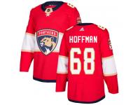 Men's Florida Panthers #68 Mike Hoffman Adidas Red Home Authentic NHL Jersey