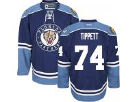 Men's Florida Panthers #74 Owen Tippett Reebok Navy Blue Third Authentic NHL Jersey