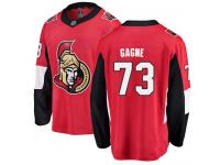 Men's Gabriel Gagne Breakaway Red Jersey NHL Ottawa Senators #73 Home