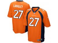 Men's Game Brendan Langley #27 Nike Orange Home Jersey - NFL Denver Broncos