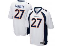 Men's Game Brendan Langley #27 Nike White Road Jersey - NFL Denver Broncos