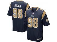 Men's Game Connor Barwin #98 Nike Navy Blue Home Jersey - NFL Los Angeles Rams