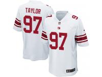 Men's Game Devin Taylor #97 Nike White Road Jersey - NFL New York Giants