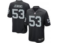 Men's Game Jelani Jenkins #53 Nike Black Home Jersey - NFL Oakland Raiders