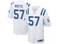 Men's Game Jon Bostic #57 Nike White Road Jersey - NFL Indianapolis Colts
