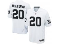 Men's Game Obi Melifonwu #20 Nike White Road Jersey - NFL Oakland Raiders