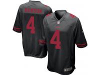 Men's Game Phil Dawson Black Jersey Alternate #4 NFL San Francisco 49ers Nike