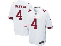 Men's Game Phil Dawson White Jersey Road #4 NFL San Francisco 49ers Nike