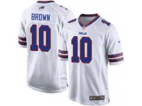 Men's Game Philly Brown #10 Nike White Road Jersey - NFL Buffalo Bills