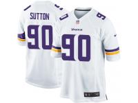 Men's Game Will Sutton #90 Nike White Road Jersey - NFL Minnesota Vikings