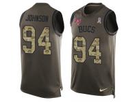 Men's George Johnson #94 Nike Green Jersey - NFL Tampa Bay Buccaneers Salute to Service Tank