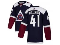 Men's Hockey Colorado Avalanche #41 Pierre-Edouard Bellemare Alternate Jersey Navy Blue