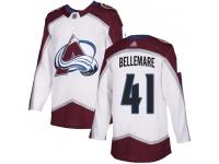 Men's Hockey Colorado Avalanche #41 Pierre-Edouard Bellemare Away Jersey White