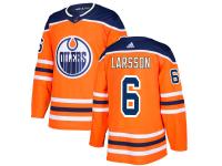 Men's Hockey Edmonton Oilers #6 Adam Larsson Home Jersey Orange