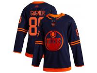 Men's Hockey Edmonton Oilers #89 Sam Gagner Alternate Jersey Navy Blue