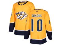 Men's Hockey Nashville Predators #10 Colton Sissons Home Gold Jersey
