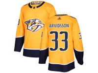 Men's Hockey Nashville Predators #33 Viktor Arvidsson Home Gold Jersey