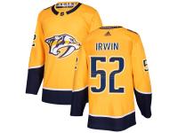 Men's Hockey Nashville Predators #52 Matt Irwin Home Gold Jersey