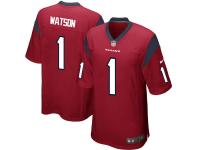 Men's Houston Texans Deshaun Watson Nike Red 2017 Draft Pick Game Jersey