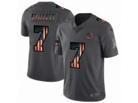 Men's Indianapolis Colts #7 Jacoby Brissett Limited Black USA Flag 2019 Salute To Service Football Jersey