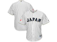 Men's Japan Baseball Majestic White 2017 World Baseball Classic Replica Team Jersey