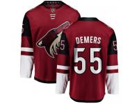 Men's Jason Demers Breakaway Burgundy Red Home NHL Jersey Arizona Coyotes #55