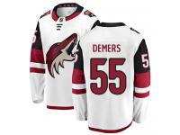 Men's Jason Demers Breakaway White Away NHL Jersey Arizona Coyotes #55