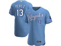 Men's Kansas City Royals Salvador Perez Nike Light Blue Alternate 2020 Player Jersey