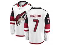 Men's Keith Tkachuk Breakaway White Away NHL Jersey Arizona Coyotes #7