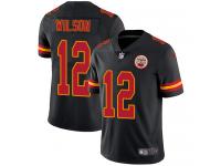 Men's Limited Albert Wilson #12 Nike Black Jersey - NFL Kansas City Chiefs Rush