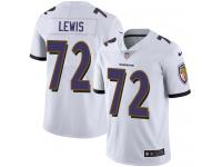 Men's Limited Alex Lewis #72 Nike White Road Jersey - NFL Baltimore Ravens Vapor Untouchable