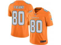 Men's Limited Anthony Fasano #80 Nike Orange Jersey - NFL Miami Dolphins Rush