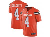 Men's Limited Britton Colquitt #4 Nike Orange Alternate Jersey - NFL Cleveland Browns Vapor Untouchable
