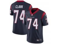 Men's Limited Chris Clark #74 Nike Navy Blue Home Jersey - NFL Houston Texans Vapor Untouchable
