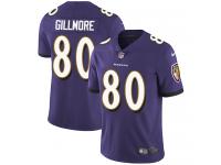 Men's Limited Crockett Gillmore #80 Nike Purple Home Jersey - NFL Baltimore Ravens Vapor Untouchable