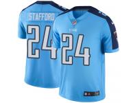 Men's Limited Daimion Stafford #24 Nike Light Blue Jersey - NFL Tennessee Titans Rush