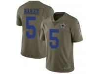 Men's Limited Dan Bailey #5 Nike Olive Jersey - NFL Dallas Cowboys 2017 Salute to Service