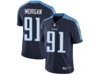 Men's Limited Derrick Morgan #91 Nike Navy Blue Alternate Jersey - NFL Tennessee Titans Vapor