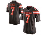 Men's Limited DeShone Kizer #7 Nike Brown Home Jersey - NFL Cleveland Browns