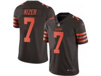 Men's Limited DeShone Kizer #7 Nike Brown Jersey - NFL Cleveland Browns Rush