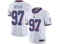 Men's Limited Devin Taylor #97 Nike White Jersey - NFL New York Giants Rush