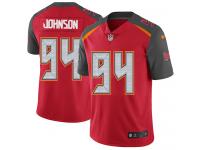 Men's Limited George Johnson #94 Nike Red Home Jersey - NFL Tampa Bay Buccaneers Vapor