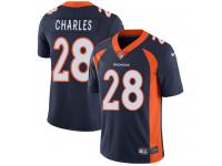 Men's Limited Jamaal Charles #28 Nike Navy Blue Alternate Jersey - NFL Denver Broncos Vapor